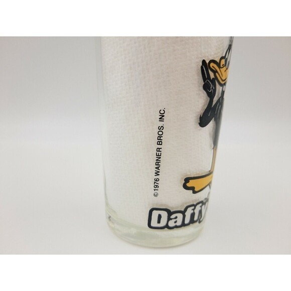 1976 Warner Bros DAFFY DUCK Glass Swanky Swig Type Looney Tunes - Picture 2 of 5